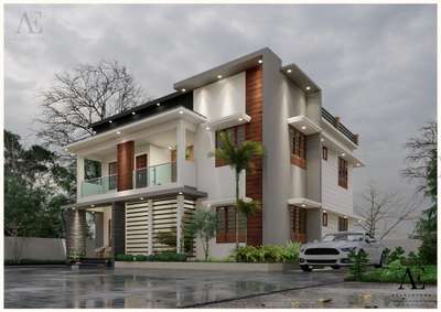 Exterior Designs by Civil Engineer Jobin kv, Wayanad | Kolo