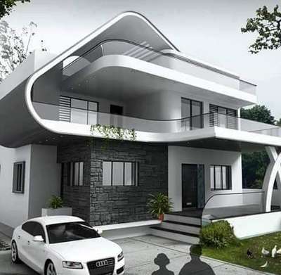 Exterior, Outdoor Designs by Architect Sumesh Kollam, Kollam | Kolo