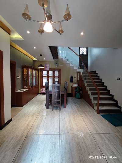 Flooring, Staircase, Lighting Designs by Architect Deepthik Divakaran, Kozhikode | Kolo