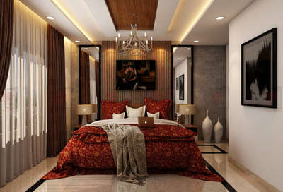 Bedroom, Furniture, Lighting, Storage Designs by Contractor Faris P A, Thrissur | Kolo