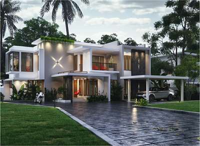 Exterior, Lighting Designs by 3D & CAD sajesh kumar, Kannur | Kolo