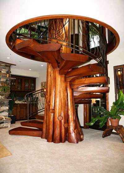 Staircase Designs by Contractor Anil Kumar, Kozhikode | Kolo