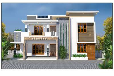 Exterior, Outdoor Designs by Civil Engineer manilal asok, Kollam | Kolo