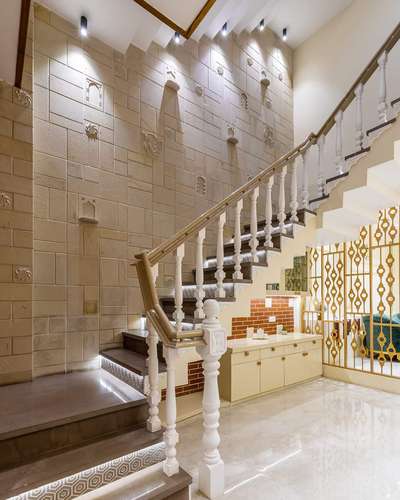 Staircase Designs by Building Supplies ALEEFA STONE, Jaipur | Kolo