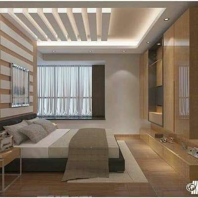 Ceiling, Furniture, Storage, Bedroom, Wall Designs by Architect Architect  Shubham Tiwari, Meerut | Kolo