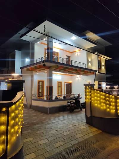 Exterior, Lighting Designs by Architect Aravind Ajay, Pathanamthitta | Kolo