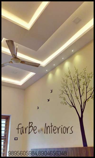 Wall, Ceiling, Lighting Designs by Interior Designer farBe  Interiors , Thrissur | Kolo