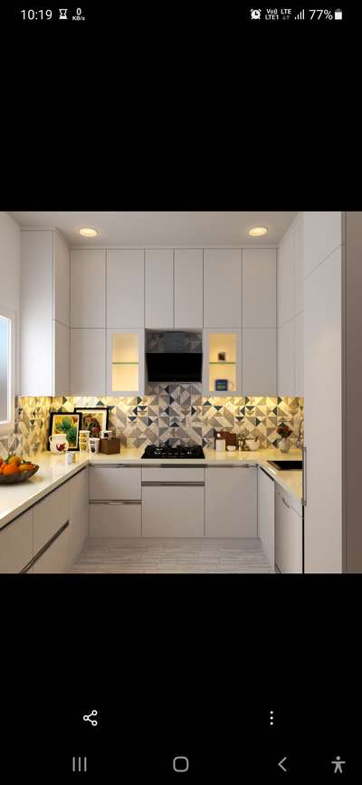 Kitchen, Lighting, Storage Designs by 3D & CAD Lockhart Interior, Gurugram | Kolo