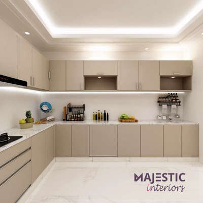 Kitchen, Lighting, Storage Designs by Interior Designer MAJESTIC INTERIORS Â®, Faridabad | Kolo