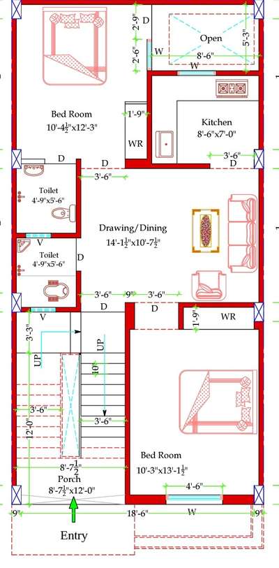 Plans Designs by Civil Engineer NITIN GOTHWAL, Jaipur | Kolo