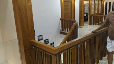 Staircase Designs by Carpenter Prasad IKK, Wayanad | Kolo