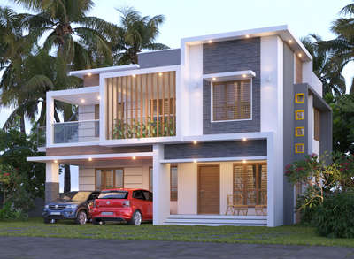 Exterior, Lighting Designs by Civil Engineer Amal Civil, Thiruvananthapuram | Kolo