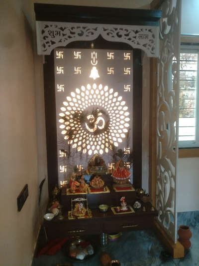 Lighting, Prayer Room, Storage Designs by Interior Designer Virendra Chaturvedi, Bhopal | Kolo