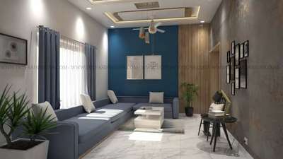 Living, Lighting, Furniture, Ceiling, Table Designs by Interior Designer SHAHUL KANJIRAKODE, Thrissur | Kolo