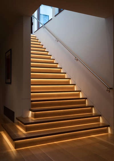 Staircase, Lighting Designs by Electric Works A   S  electric   work , Indore | Kolo