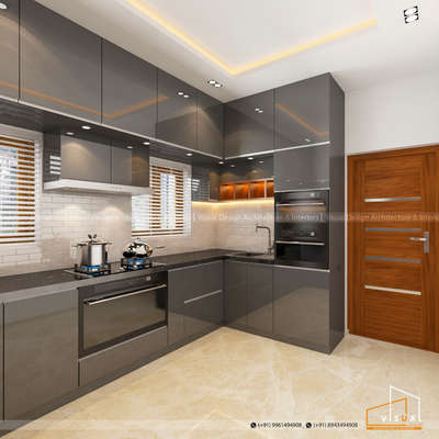 Kitchen, Lighting, Storage Designs by 3D & CAD Visual  Design, Kozhikode | Kolo