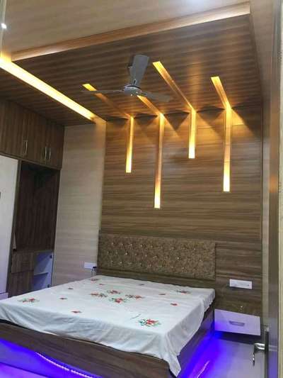 Ceiling, Lighting, Bedroom, Storage Designs by Interior Designer HarDeep Saini Kaithal, Kaithal | Kolo