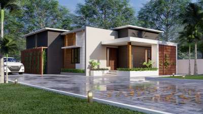 Exterior Designs by Civil Engineer SANDSTONE BUILDERS, Thiruvananthapuram | Kolo