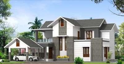 Exterior Designs by Contractor advika  home builders , Ernakulam | Kolo