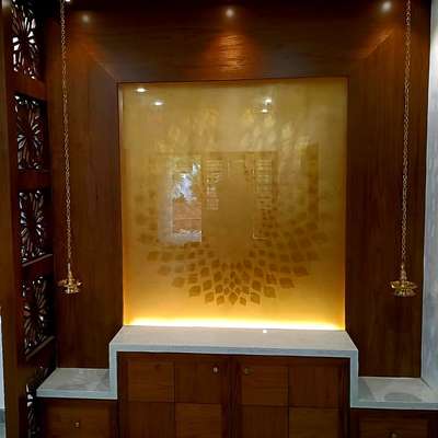 Lighting, Prayer Room, Home Decor, Storage Designs by Contractor Arunjith  e, Kozhikode | Kolo