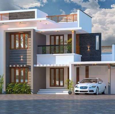 Exterior Designs by Civil Engineer Ratheesh SR, Thiruvananthapuram | Kolo