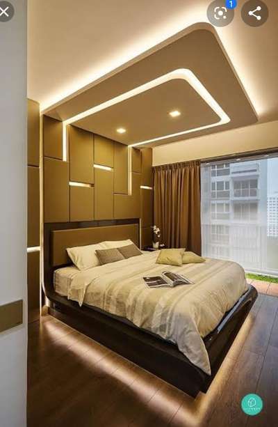 Bedroom, Ceiling, Lighting, Furniture Designs by Contractor Deepak Kumar, Delhi | Kolo
