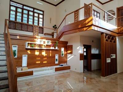 Lighting, Living, Storage, Staircase Designs by Contractor Xavier J Arimbur, Thrissur | Kolo