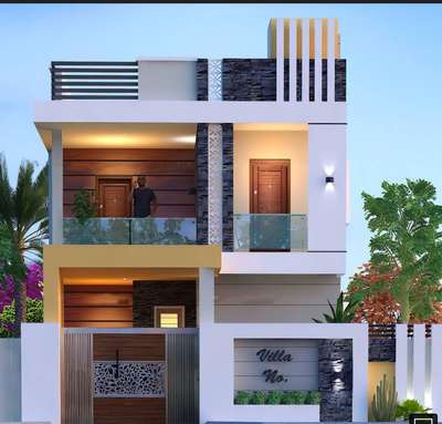Exterior Designs by Civil Engineer Mubarak S k, Dewas | Kolo