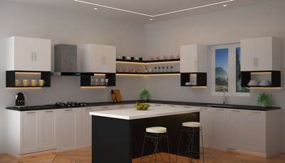 Kitchen, Storage Designs by 3D & CAD nandu shaji, Idukki | Kolo