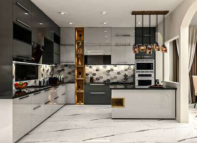 Storage, Lighting, Kitchen Designs by Interior Designer manish kumar, Gautam Buddh Nagar | Kolo