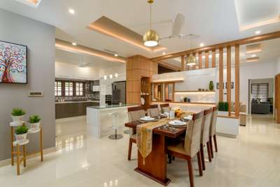 Dining, Furniture, Table, Ceiling, Lighting, Storage Designs by Interior Designer VIP WOOD CRAFTS  ANGAMALY , Ernakulam | Kolo