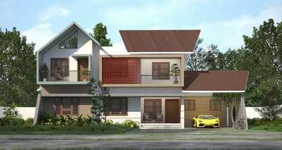 Exterior Designs by 3D & CAD Christy Sunny, Kottayam | Kolo