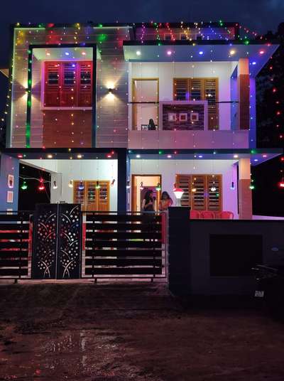 Exterior, Lighting Designs by Contractor Shyju Shyju Shyju, Thiruvananthapuram | Kolo