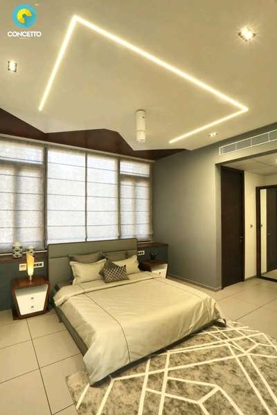 Ceiling, Furniture, Lighting, Storage, Bedroom Designs by Architect Concetto Design Co, Malappuram | Kolo