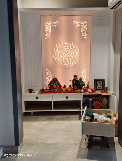 Prayer Room, Storage Designs by Carpenter Shjaan Ansari, Panipat | Kolo