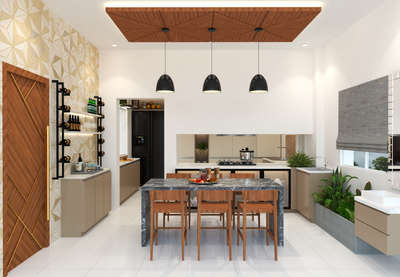 Dining, Furniture, Storage, Table, Kitchen Designs by Interior Designer Divyanshu Samar, Udaipur | Kolo