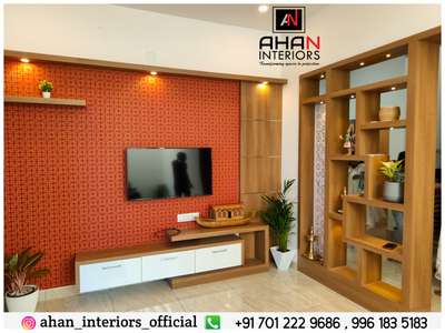 Living, Lighting, Storage Designs by Interior Designer ahan  interiors , Thrissur | Kolo