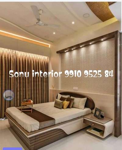 Ceiling, Furniture, Storage, Bedroom, Wall Designs by Contractor Sonu Nmr, Ghaziabad | Kolo