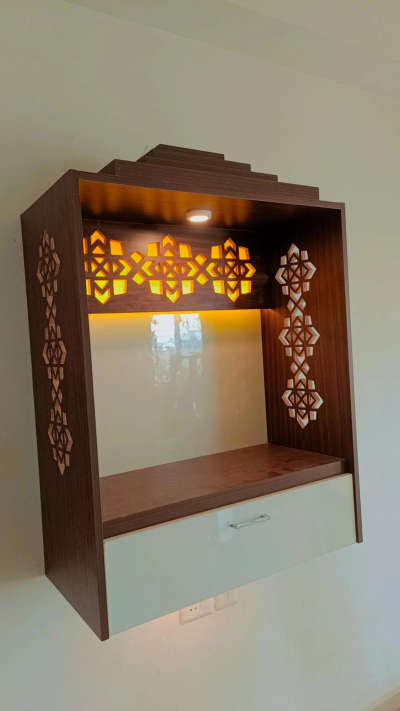 Prayer Room, Storage Designs by Interior Designer Saddam Home Interiors, Delhi | Kolo