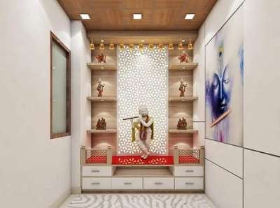 Prayer Room, Storage Designs by Carpenter Mrsujit Kumar, Delhi | Kolo
