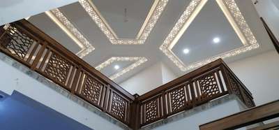 Ceiling, Staircase Designs by Carpenter Shibin Unni, Malappuram | Kolo