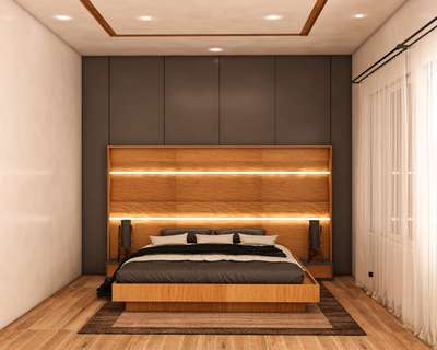 Bedroom, Furniture, Lighting Designs by Interior Designer Ajith P, Wayanad | Kolo