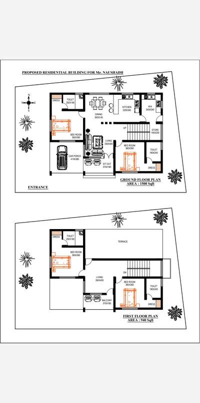 Plans Designs by Architect Architect  Mahin, Kottayam | Kolo