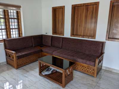 Living, Furniture, Table, Window, Flooring Designs by Contractor SANEESH SUKUMARAN, Thrissur | Kolo