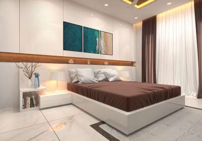 Bedroom, Furniture, Storage, Lighting, Flooring, Wall Designs by Interior Designer ✎﹏﹏ARAVIND  CS﹏﹏, Alappuzha | Kolo