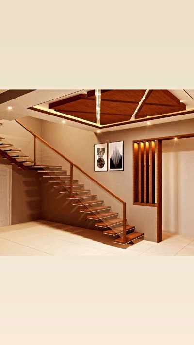 Staircase, Ceiling Designs by Home Owner Mohammed Ashique, Malappuram | Kolo