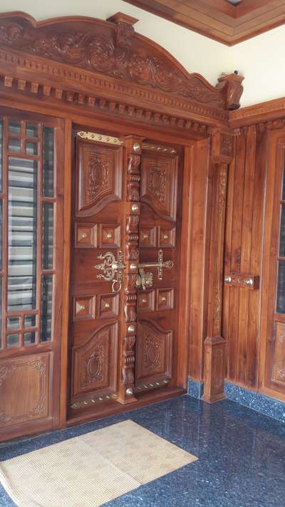 Door, Flooring Designs by Carpenter Prakash Mr, Thrissur | Kolo