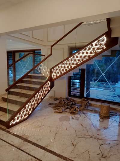 Staircase Designs by Carpenter vipin vipindas, Malappuram | Kolo