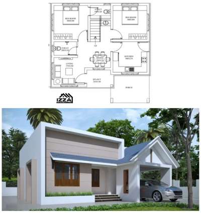 Exterior, Plans Designs by 3D & CAD Muhammed Ruwais, Alappuzha | Kolo