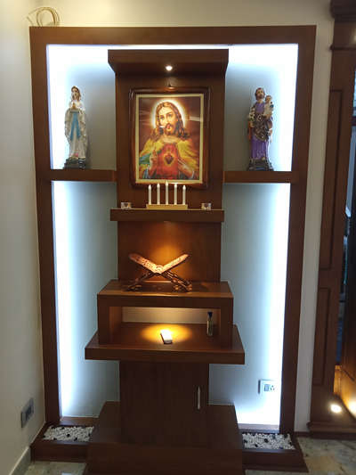 Prayer Room Designs by Carpenter pradeep mm, Pathanamthitta | Kolo